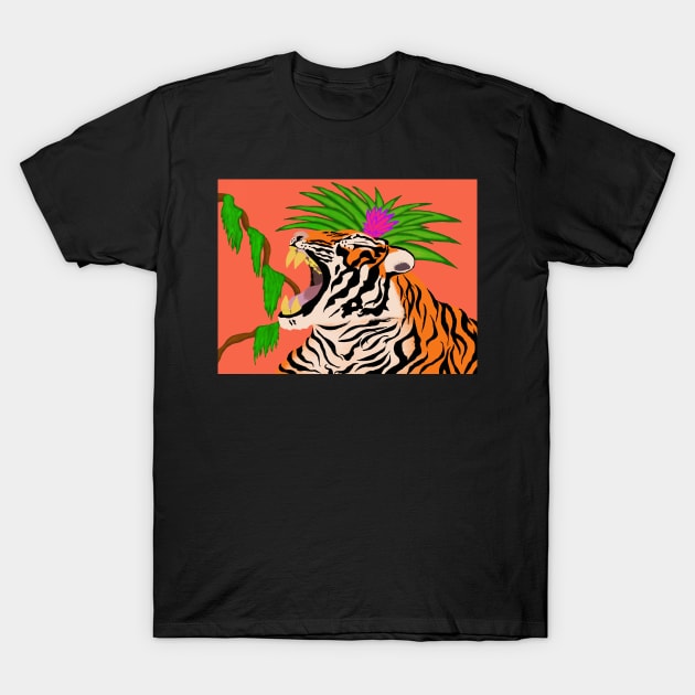 Lazy Tiger T-Shirt by TzarinaTea